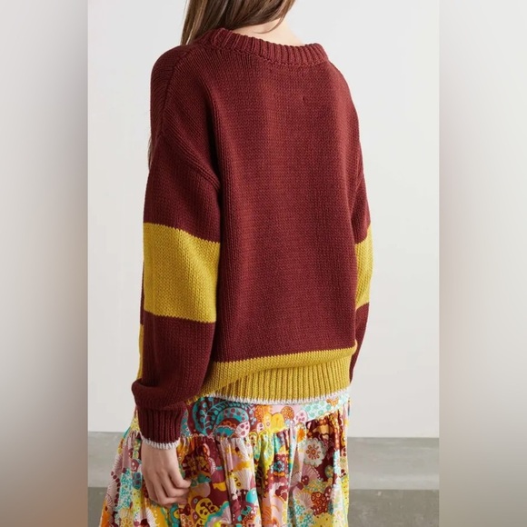 La DoubleJ yellow & pink colourblock Boy cotton wool slouchy sweater - Medium - Picture 2 of 4